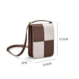 Modern Brown & Ivory Prism Bag